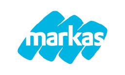 Das Logo von Markas zeigt typischerweise: Einen klaren, modernen Schriftzug „Markas“ Meist in einer Kombination aus kräftigen Farben wie Blau und Grün Ein sachliches, professionelles Erscheinungsbild